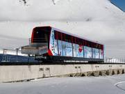 Standseilbahn Höhenweg-Weissfluhjoch 2. Sektion Parsennbahn - 110-persoons kabeltrein