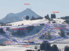 Pistekaart Gerhalde – Oy-Mittelberg