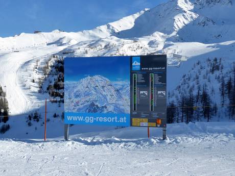 Granatspitzgroep: oriëntatie in skigebieden – Oriëntatie Großglockner Resort Kals-Matrei