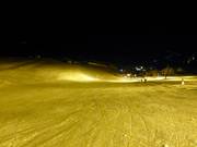 Makkelijke afdaling bij de familielift