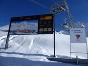 Informatiebord bij het Corvatsch middenstation