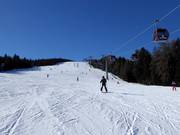 Makkelijke piste bij de 10-persoons gondelbaan Kreischberg 2e sectie