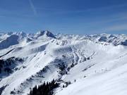 Uitzicht vanaf de Steinbergkogel naar de Pengelstein