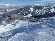 Skiroute Burgstallalm op de Planai