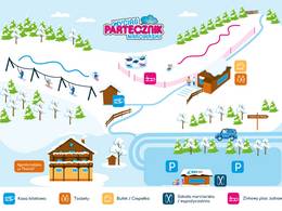 Pistekaart Partecznik – Wisła