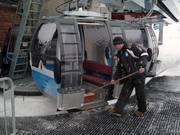 De gondels worden dagelijks schoongemaakt.