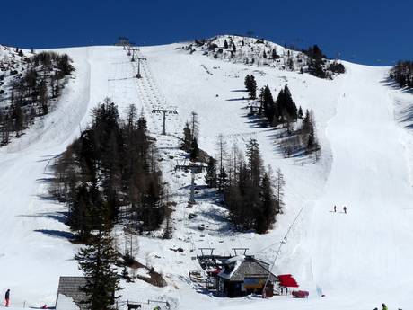 Skigebieden voor gevorderden en off-piste skiërs westen van Slovenië – Gevorderden, off-piste skiërs Krvavec