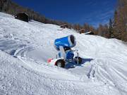 Krachtige sneeuwkanon in Sillian