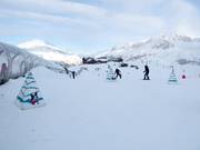 Transportband voor kinderen op de Solaise op 2560 m