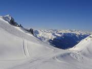 Afdaling vanaf de Schindler Spitze