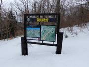 Pistekaart in het skigebied Killington