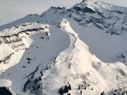 Moeilijke piste in Avoriaz