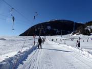 Beginnersgebied bij de dorplift in Kals