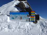 Informatiebord bij de Gemsstock