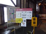 Informatie bij het instappen van de gondelbaan