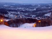 Uitzicht op de accommodaties bij Rusutsu Resort