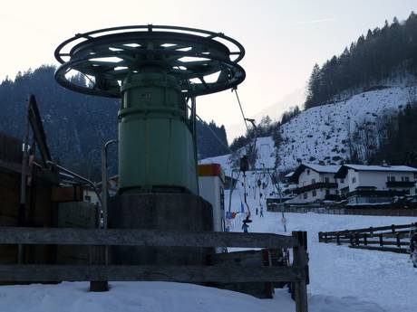 Silberregion Karwendel: beste skiliften – Liften Burglift – Stans