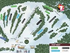 Pistekaart Christmas Mountain