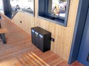 Afvalscheiding in het skigebied