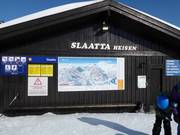 Pistekaart bij het dalstation