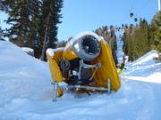 Krachtige sneeuwkanonnen