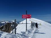 Pistebewegwijzering in het skigebied Stoos