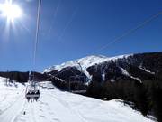 Met de Moosalp-Express naar het bovenste deel van het skigebied