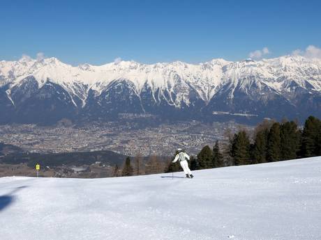 Innsbruck (stad): Grootte van de skigebieden – Grootte Patscherkofel – Innsbruck-Igls