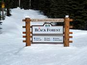 Bewegwijzering in het skigebied