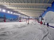 Uitzicht op de hoofdafdaling vanaf het bergstation
