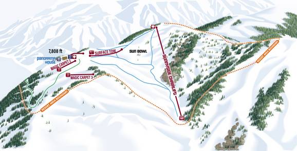 Snow King Mountain Backside