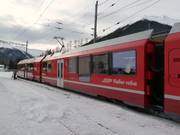 Station Davos-Glaris direct aan de Rinerhornbahn