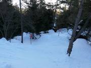 Steile skiroute Hinteres Hochmahd vanaf Alpjoch