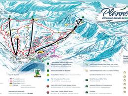 Pistekaart Planneralm – Donnersbach