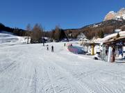 Oefenpiste bij de tweezitsstoeltjeslift Baby Socrepes