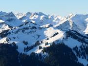 Uitzicht op het gebied van de Gundliften