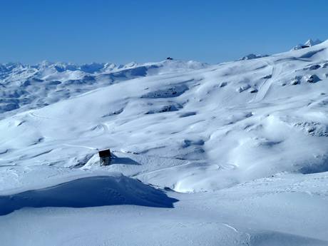 Glarner Alpen: Grootte van de skigebieden – Grootte Laax/Flims/Falera