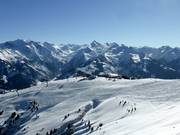 Uitzicht vanaf de Schmittenhöhe richting Kitzsteinhorn