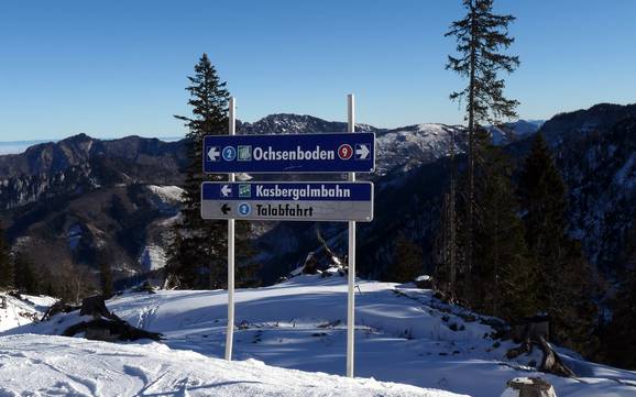 Almtal: oriëntatie in skigebieden – Oriëntatie Kasberg – Grünau im Almtal