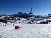 Liften en pistes in Compatsch