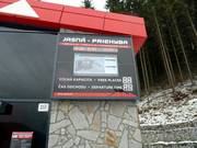 Informatiebord bij de Standseilbahn Chopok