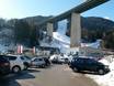 Stubaier Alpen: bereikbaarheid van en parkeermogelijkheden bij de skigebieden – Bereikbaarheid, parkeren Bergeralm – Steinach am Brenner