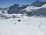 Zwarte piste 10 naar het middenstation