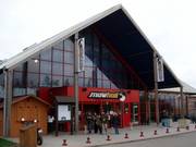 Ingang naar de skihal