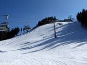 Moeilijke piste Direttissima bij de Turrachbahn