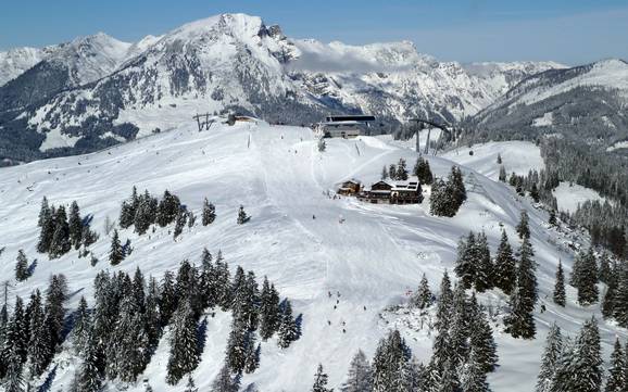 Hoogste skigebied in het district Hallein – skigebied Dachstein West – Gosau/Russbach/Annaberg