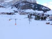 Uitzicht op de accommodaties in Colfosco