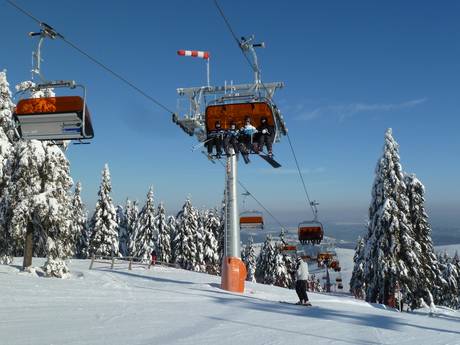 Noordwest-Tsjechië (Severozápad): beste skiliften – Liften Keilberg (Klínovec)