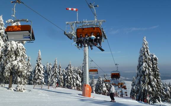 regio Ústí: beste skiliften – Liften Keilberg (Klínovec)