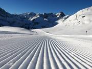 Zeer goede pistepreparatie in Kühtai